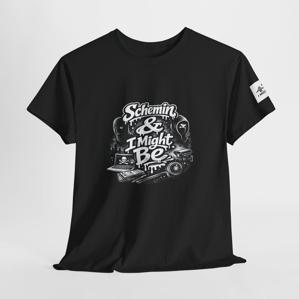 Schemin' & I Might Be Tee — Retro Script Graphic T-Shirt