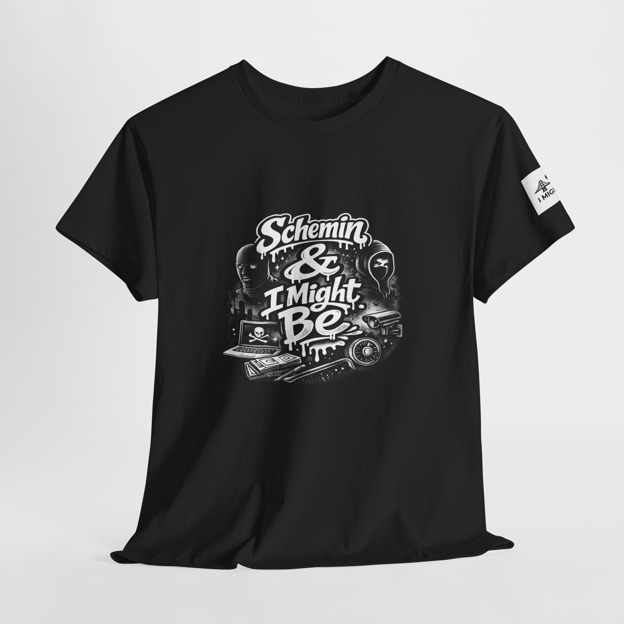 Schemin' & I Might Be Tee — Retro Script Graphic T-Shirt