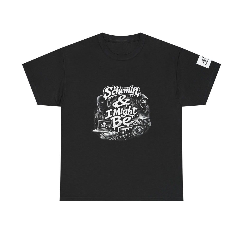 Schemin' & I Might Be Tee — Retro Script Graphic T-Shirt