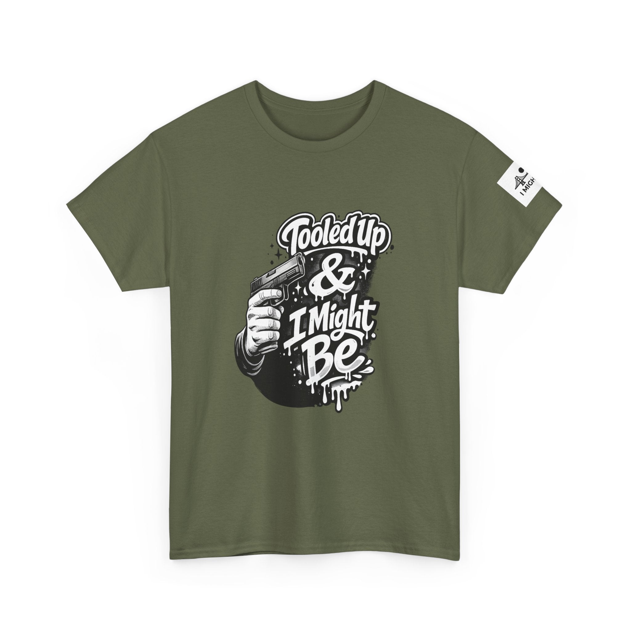 T-Shirt — 'Tooled Up & I Might Be' Mechanic Garage Tee