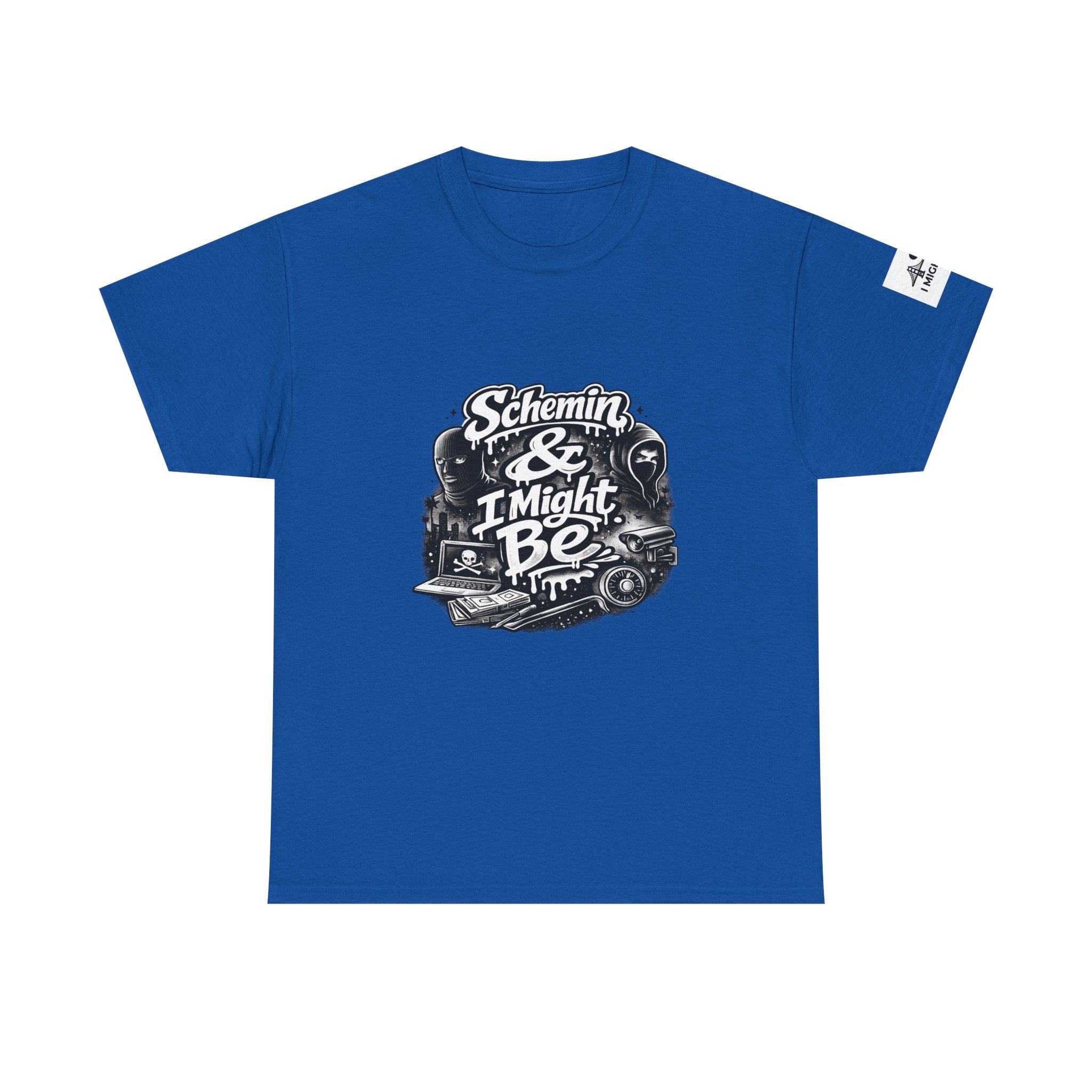 Schemin' & I Might Be Tee — Retro Script Graphic T-Shirt