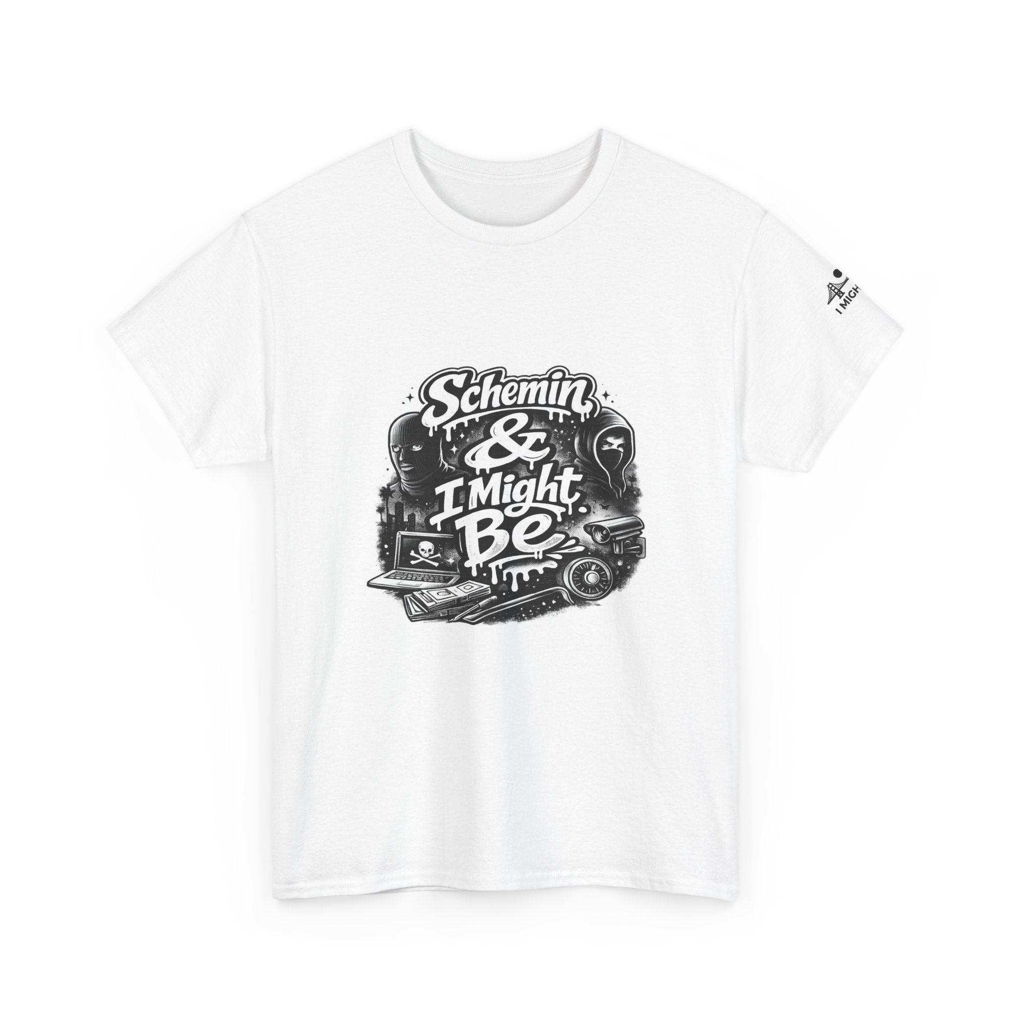 Schemin' & I Might Be Tee — Retro Script Graphic T-Shirt