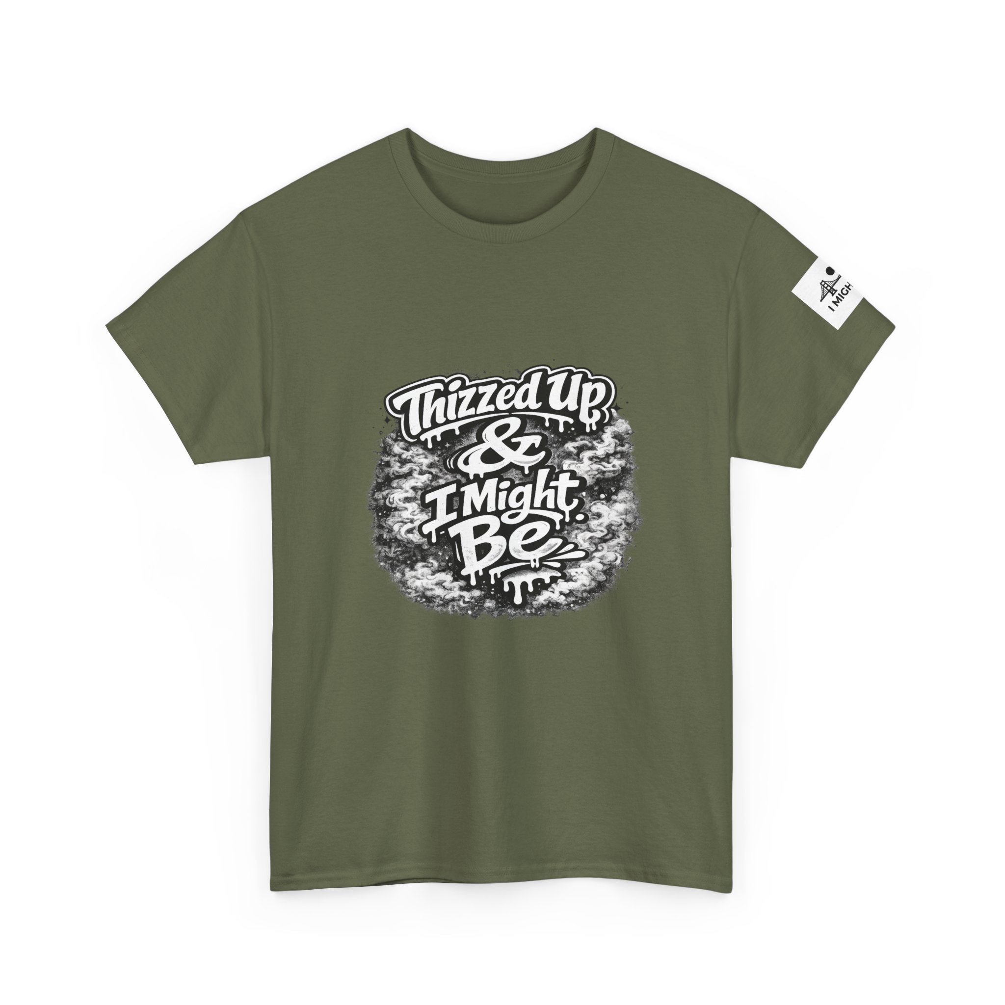 Graphic Tee — “Thizzed Up & I Might Be” Vintage Tie-Dye Style Shirt