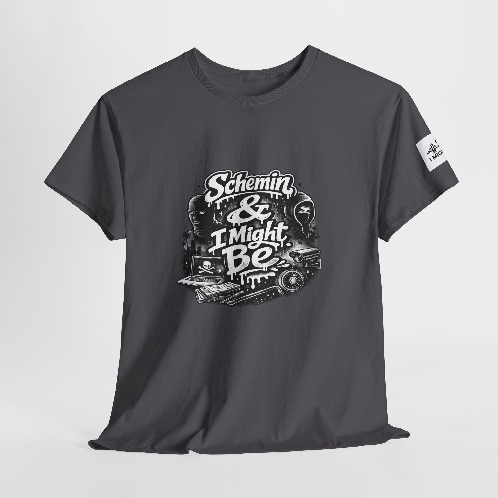 Schemin' & I Might Be Tee — Retro Script Graphic T-Shirt