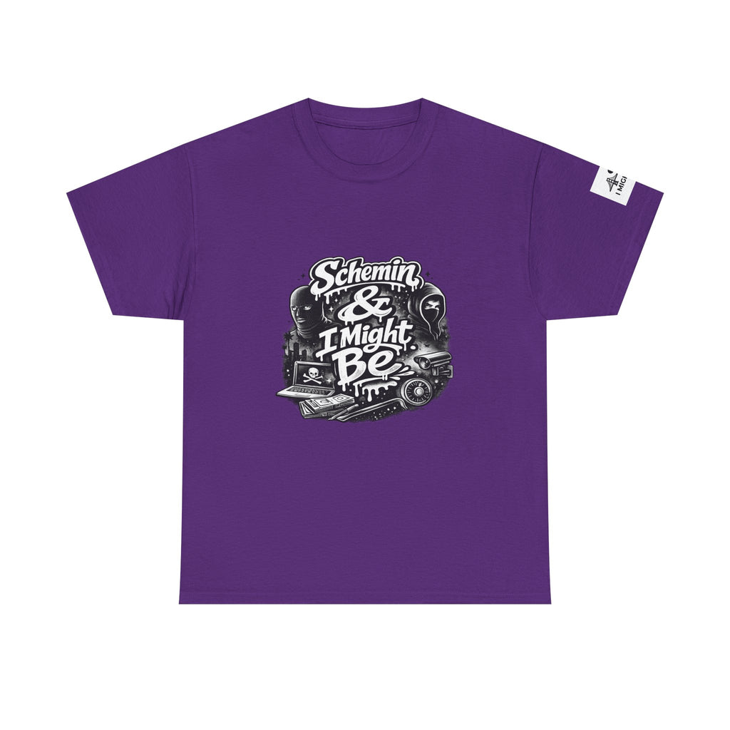 Schemin' & I Might Be Tee — Retro Script Graphic T-Shirt