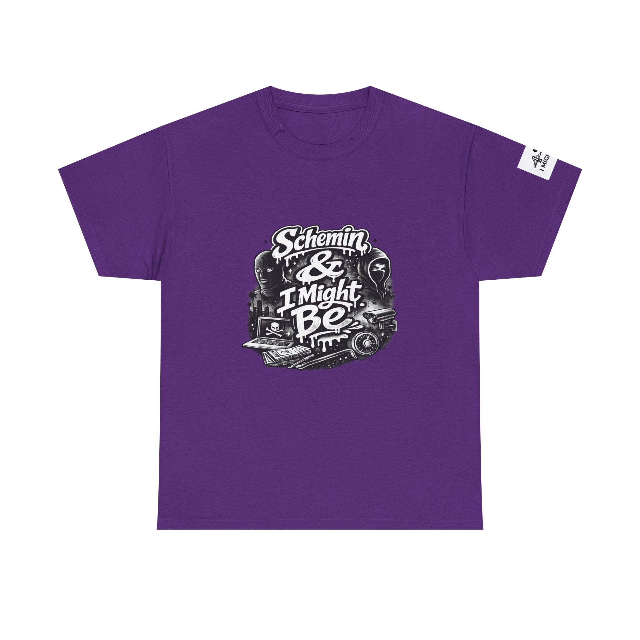 Schemin' & I Might Be Tee — Retro Script Graphic T-Shirt