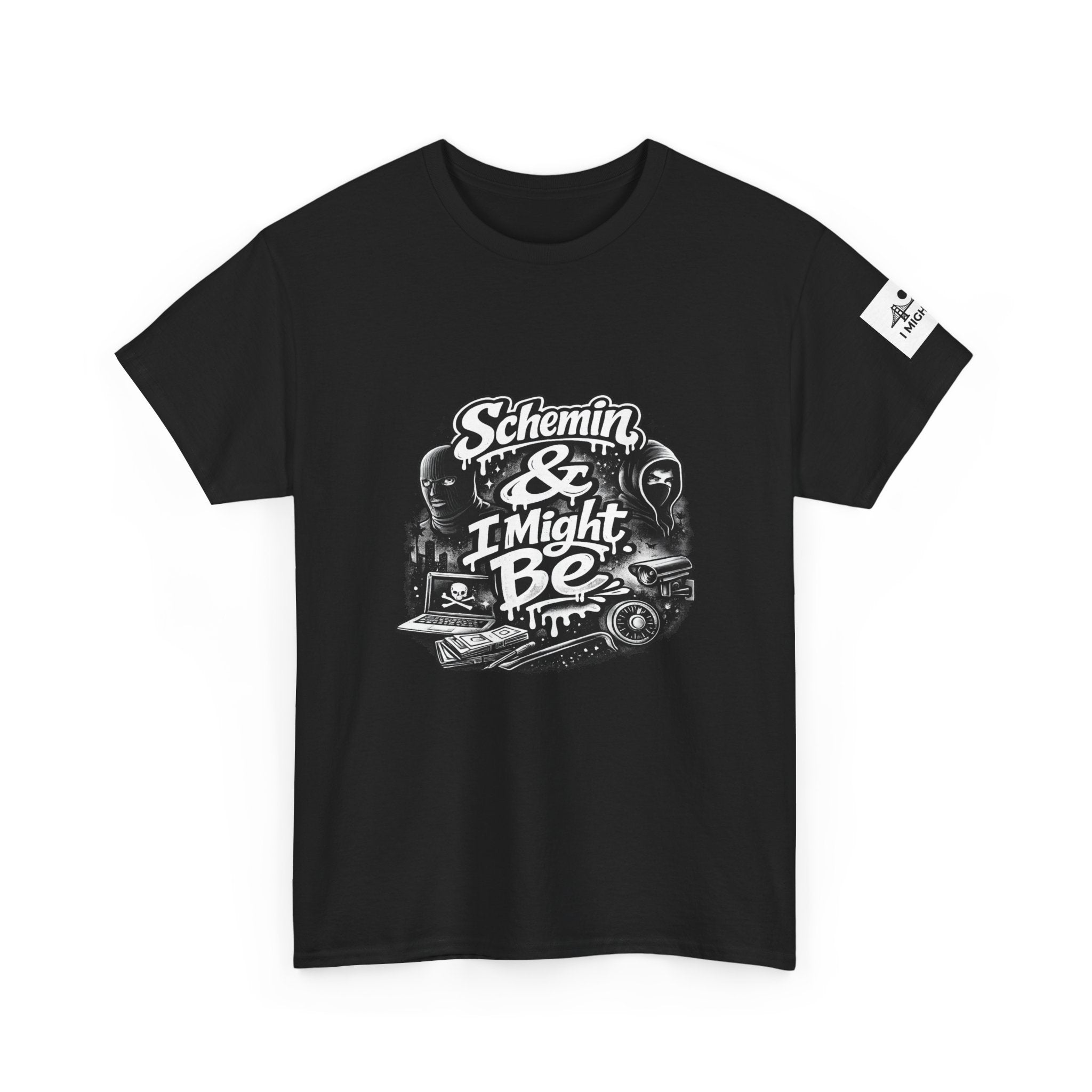 Schemin' & I Might Be Tee — Retro Script Graphic T-Shirt