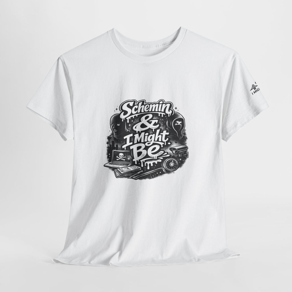 Schemin' & I Might Be Tee — Retro Script Graphic T-Shirt