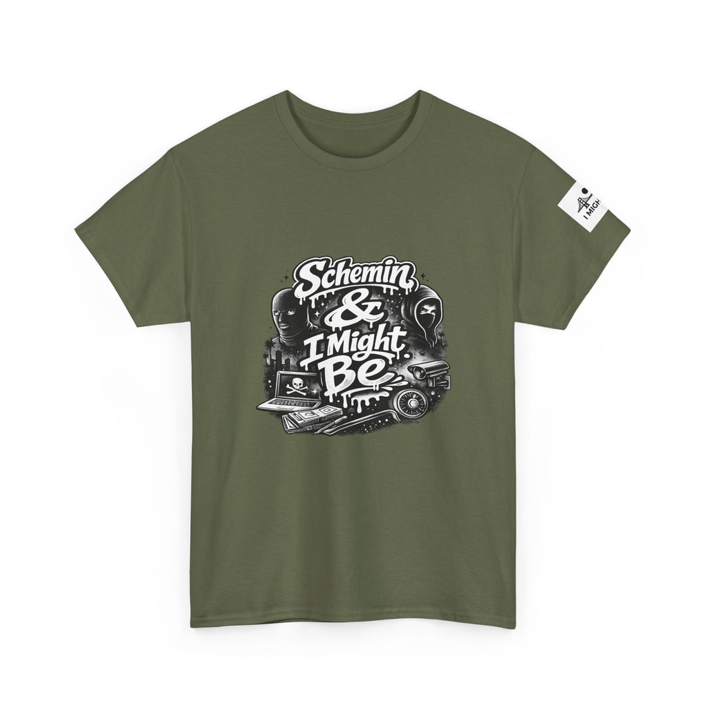 Schemin' & I Might Be Tee — Retro Script Graphic T-Shirt