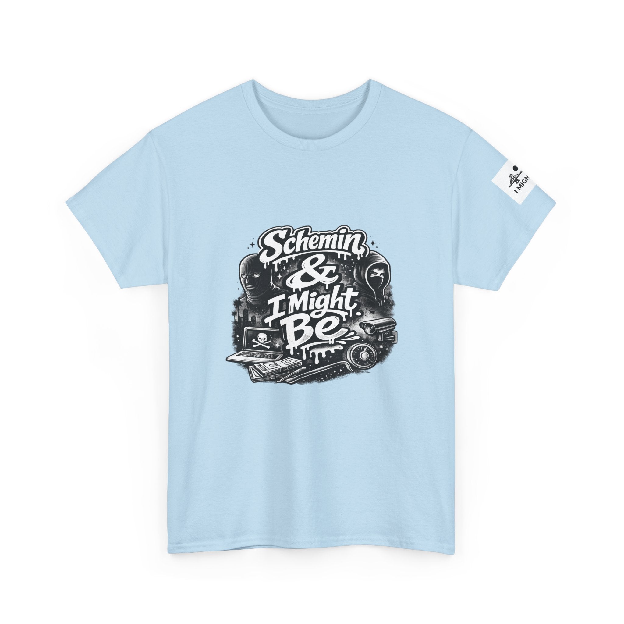 Schemin' & I Might Be Tee — Retro Script Graphic T-Shirt