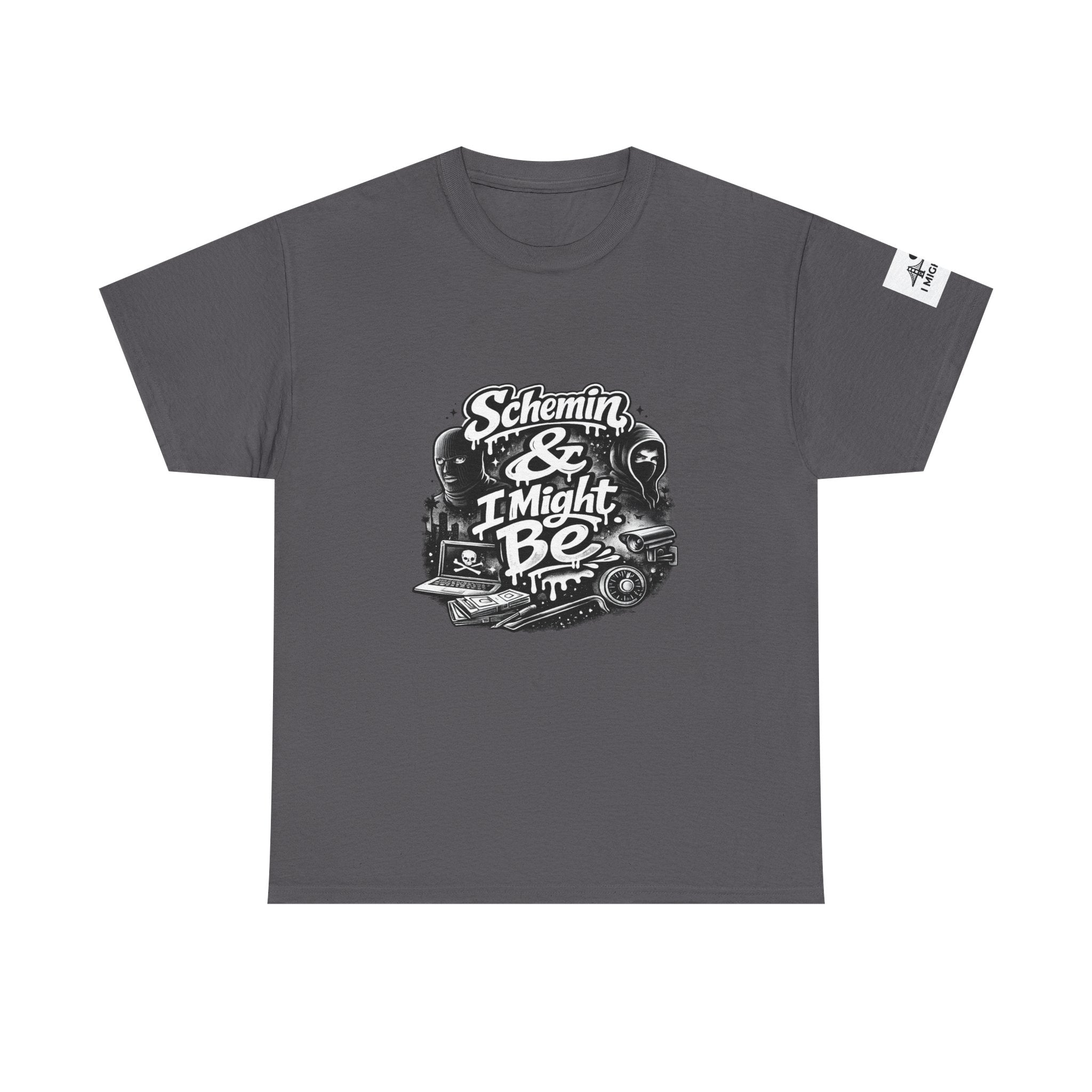 Schemin' & I Might Be Tee — Retro Script Graphic T-Shirt