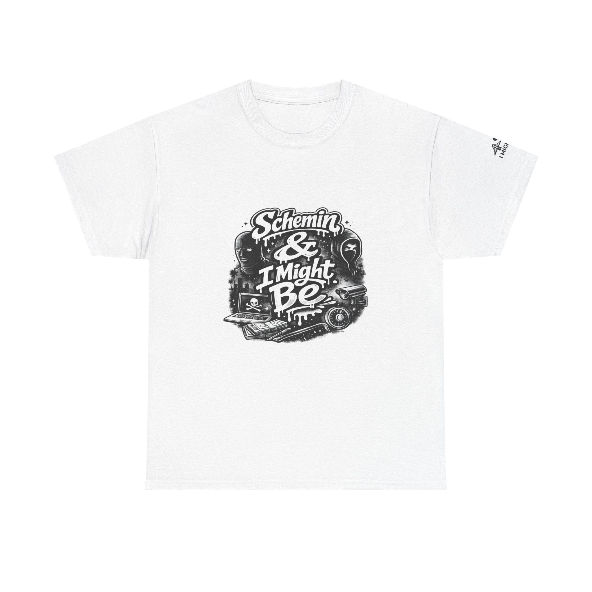 Schemin' & I Might Be Tee — Retro Script Graphic T-Shirt